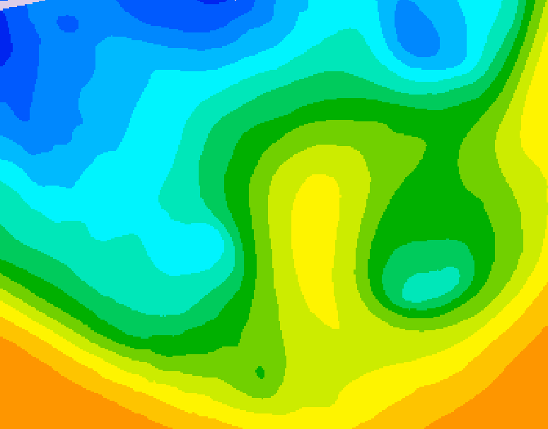 GDPS 500 millibar geopotential height 156 hour forecast chart for Canada based on 2025/10/21 1200Z data