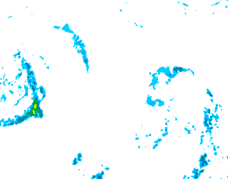 GDPS precipitation 072 hour forecast chart for Canada based on 2025/10/21 0000Z data