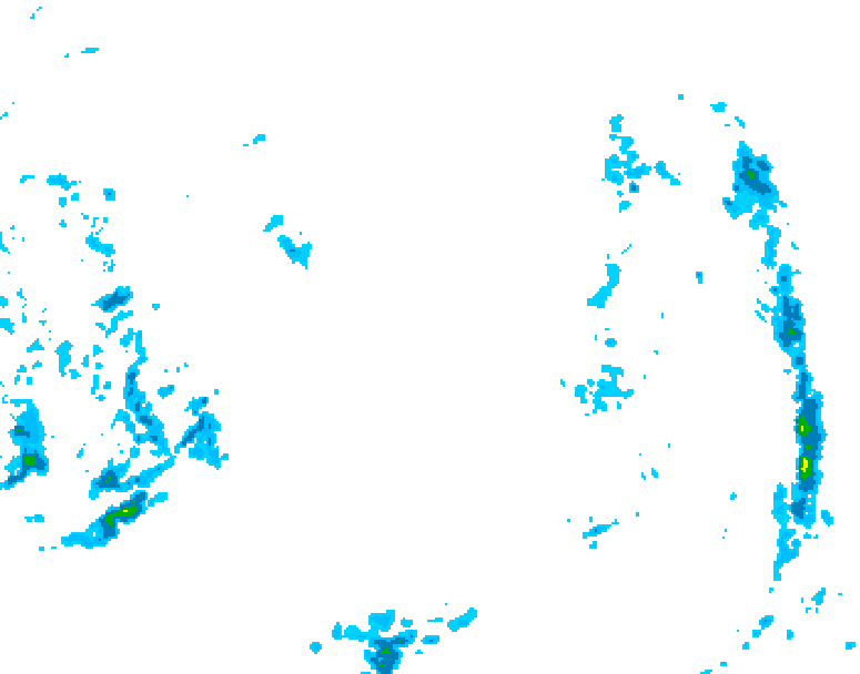 GDPS precipitation 096 hour forecast chart for Canada based on 2025/10/21 0000Z data