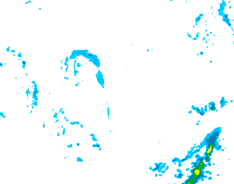 GDPS precipitation 180 hour forecast chart for Canada based on 2025/10/21 0000Z data