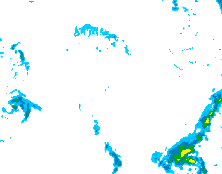 GDPS precipitation 204 hour forecast chart for Canada based on 2025/10/21 0000Z data