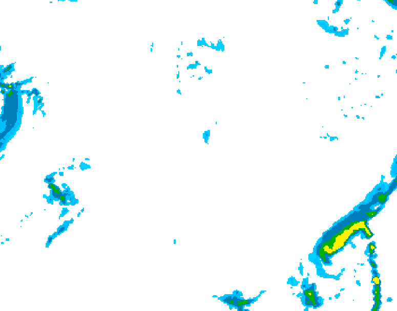 GDPS precipitation 216 hour forecast chart for Canada based on 2025/10/21 0000Z data