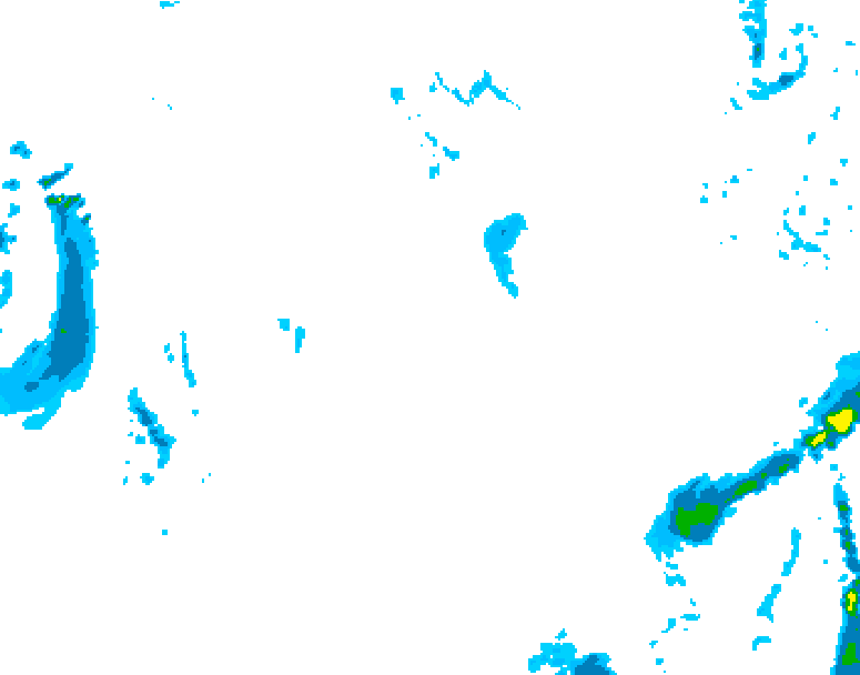 GDPS precipitation 228 hour forecast chart for Canada based on 2025/10/21 0000Z data