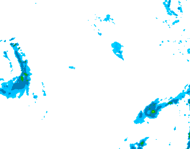 GDPS precipitation 234 hour forecast chart for Canada based on 2025/10/21 0000Z data