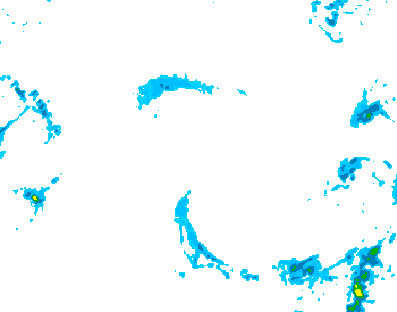 GDPS precipitation 180 hour forecast chart for Canada based on 2025/10/21 1200Z data