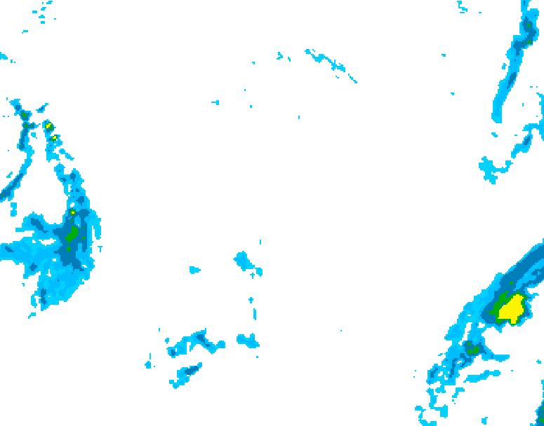GDPS precipitation 228 hour forecast chart for Canada based on 2025/10/21 1200Z data