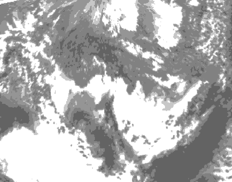 GDPS total cloud 192 hour forecast chart for Canada based on 2025/10/21 0000Z data