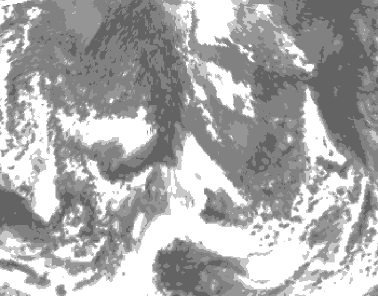 GDPS total cloud 108 hour forecast chart for Canada based on 2025/10/21 1200Z data