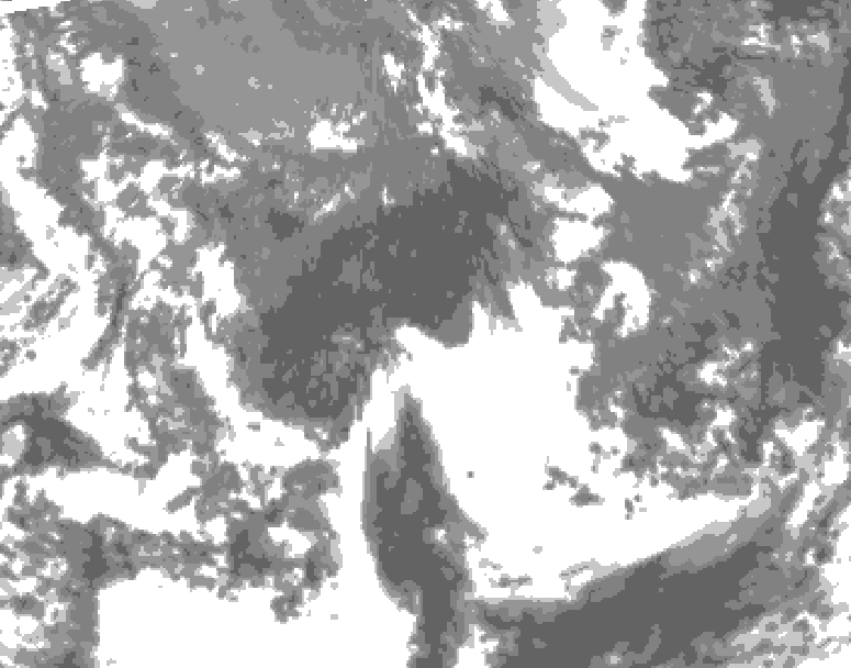 GDPS total cloud 156 hour forecast chart for Canada based on 2025/10/21 1200Z data