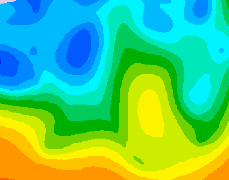 GDPS 500 millibar geopotential height 192 hour forecast chart for Canada based on 2025/10/22 0000Z data