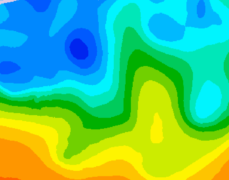 GDPS 500 millibar geopotential height 204 hour forecast chart for Canada based on 2025/10/22 0000Z data