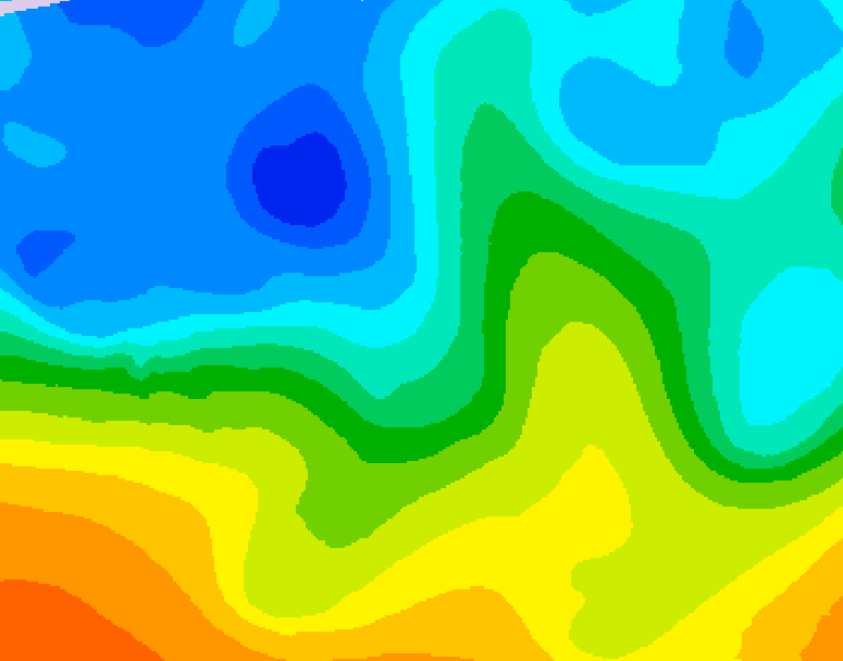 GDPS 500 millibar geopotential height 210 hour forecast chart for Canada based on 2025/10/22 0000Z data