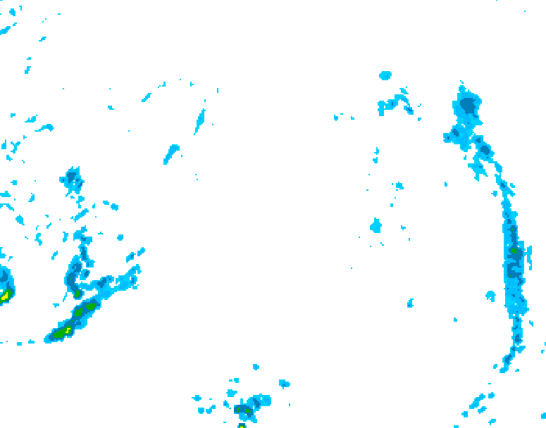 GDPS precipitation 072 hour forecast chart for Canada based on 2025/10/22 0000Z data