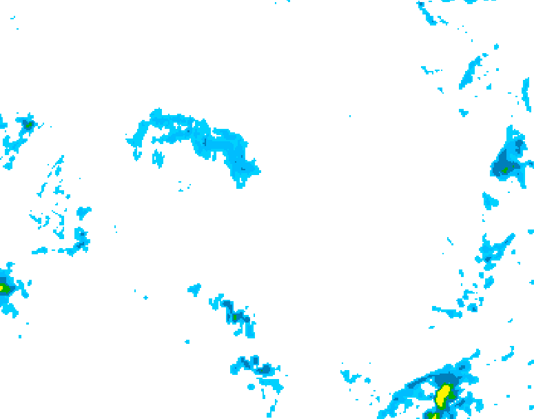 GDPS precipitation 156 hour forecast chart for Canada based on 2025/10/22 0000Z data