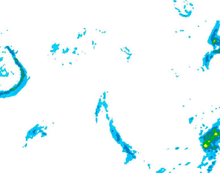 GDPS precipitation 180 hour forecast chart for Canada based on 2025/10/22 0000Z data