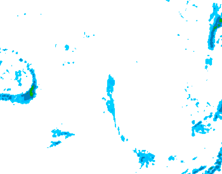 GDPS precipitation 192 hour forecast chart for Canada based on 2025/10/22 0000Z data