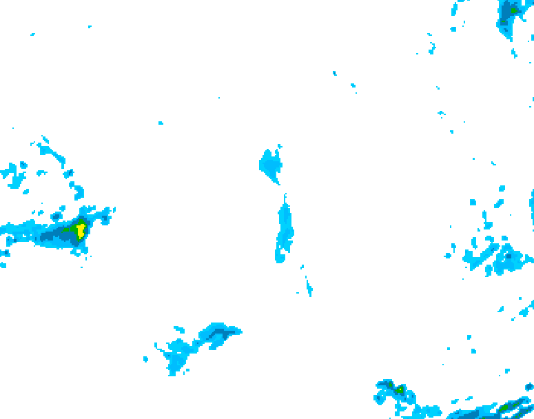 GDPS precipitation 204 hour forecast chart for Canada based on 2025/10/22 0000Z data