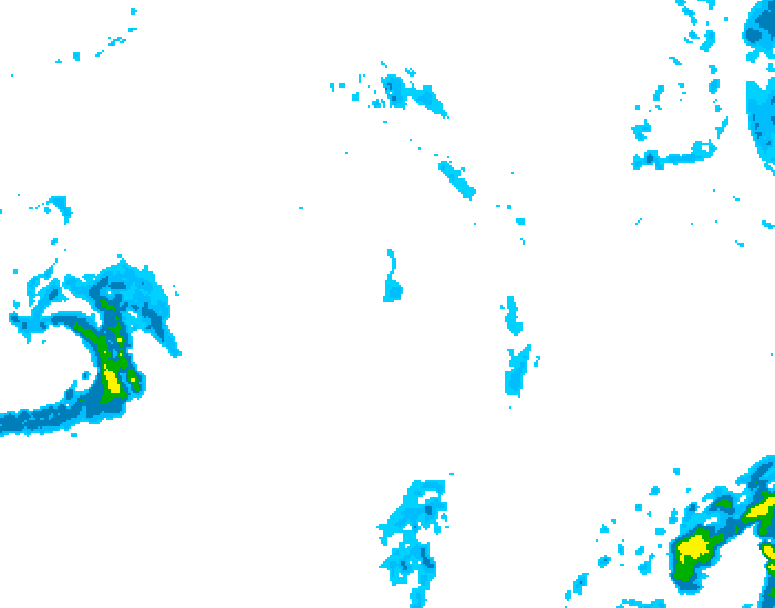 GDPS precipitation 234 hour forecast chart for Canada based on 2025/10/22 0000Z data