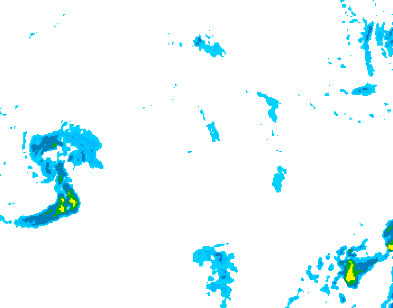 GDPS precipitation 240 hour forecast chart for Canada based on 2025/10/22 0000Z data