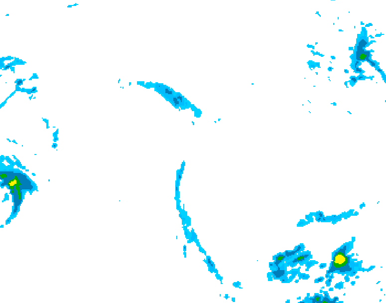 GDPS precipitation 156 hour forecast chart for Canada based on 2025/10/22 1200Z data
