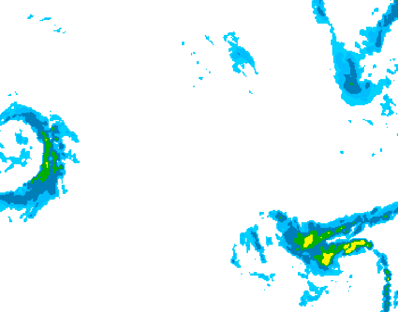 GDPS precipitation 204 hour forecast chart for Canada based on 2025/10/22 1200Z data