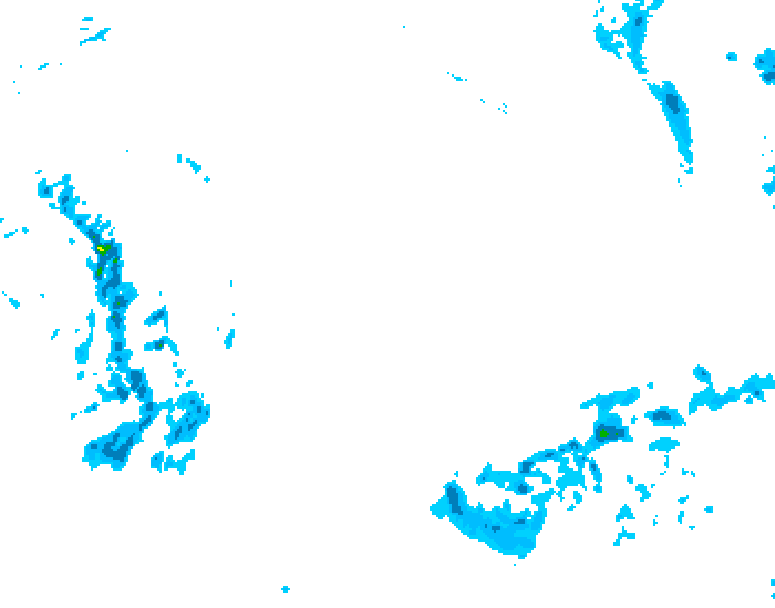 GDPS precipitation 228 hour forecast chart for Canada based on 2025/10/22 1200Z data