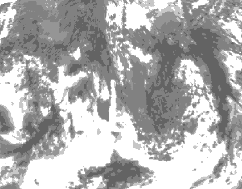 GDPS total cloud 060 hour forecast chart for Canada based on 2025/10/22 1200Z data