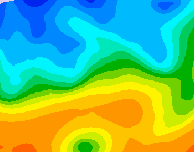 GDPS 500 millibar geopotential height 168 hour forecast chart for Canada based on 2025/10/23 0000Z data