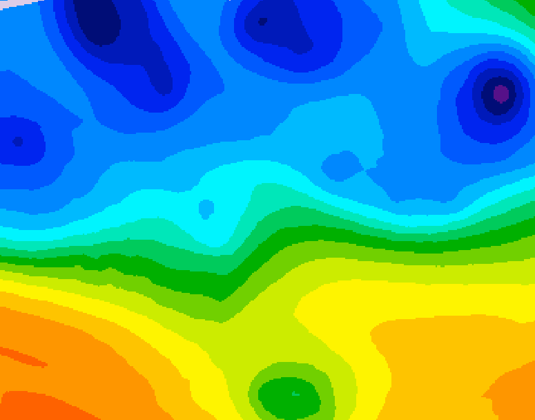 GDPS 500 millibar geopotential height 210 hour forecast chart for Canada based on 2025/10/23 0000Z data