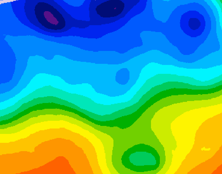 GDPS 500 millibar geopotential height 240 hour forecast chart for Canada based on 2025/10/23 0000Z data