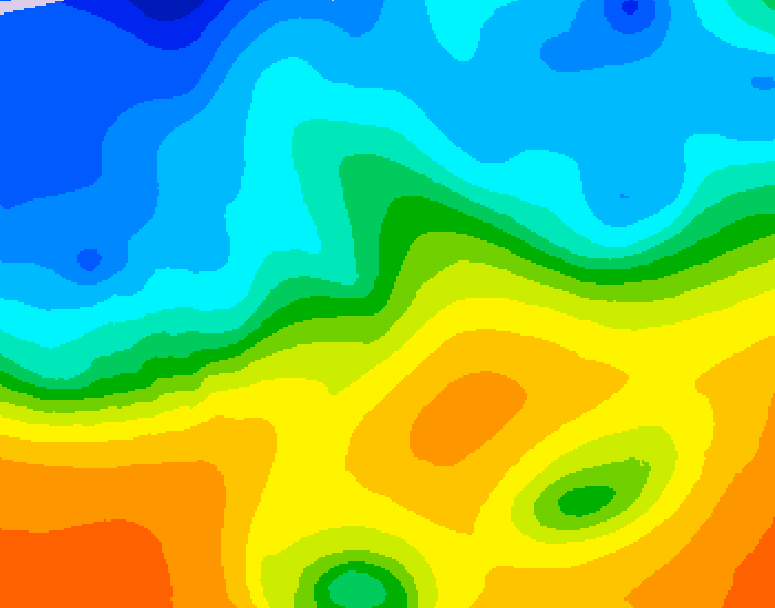 GDPS 500 millibar geopotential height 144 hour forecast chart for Canada based on 2025/10/23 1200Z data