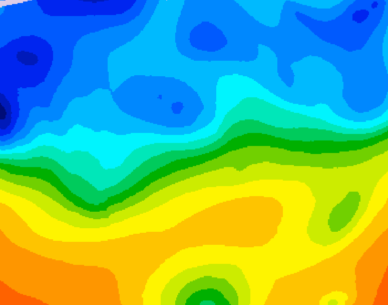 GDPS 500 millibar geopotential height 168 hour forecast chart for Canada based on 2025/10/23 1200Z data