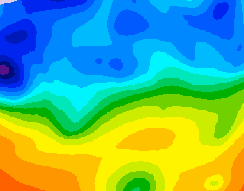GDPS 500 millibar geopotential height 174 hour forecast chart for Canada based on 2025/10/23 1200Z data