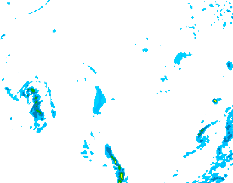 GDPS precipitation 144 hour forecast chart for Canada based on 2025/10/23 0000Z data