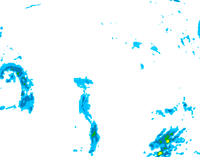 GDPS precipitation 120 hour forecast chart for Canada based on 2025/10/23 1200Z data