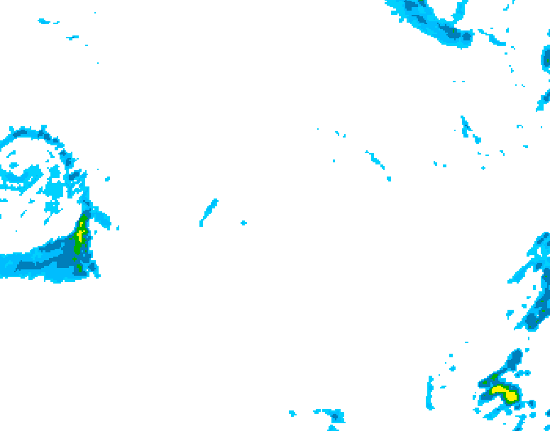 GDPS precipitation 180 hour forecast chart for Canada based on 2025/10/23 1200Z data