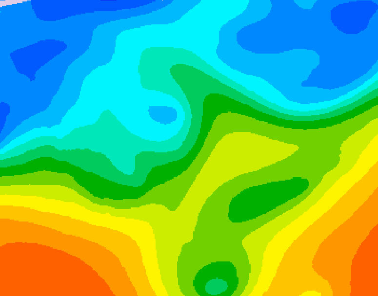 GDPS 500 millibar geopotential height 144 hour forecast chart for Canada based on 2025/10/24 0000Z data