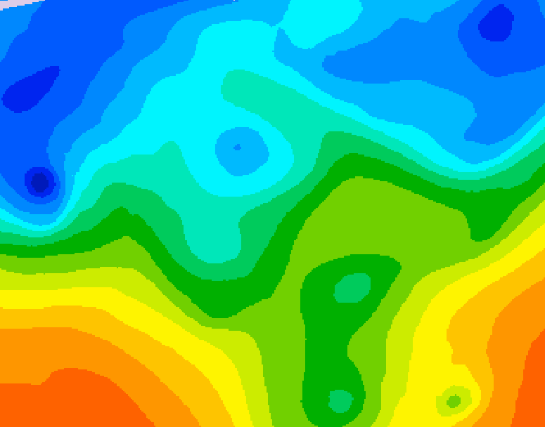 GDPS 500 millibar geopotential height 156 hour forecast chart for Canada based on 2025/10/24 0000Z data
