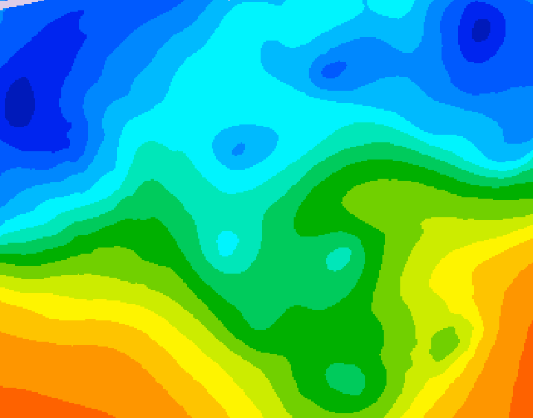 GDPS 500 millibar geopotential height 168 hour forecast chart for Canada based on 2025/10/24 0000Z data