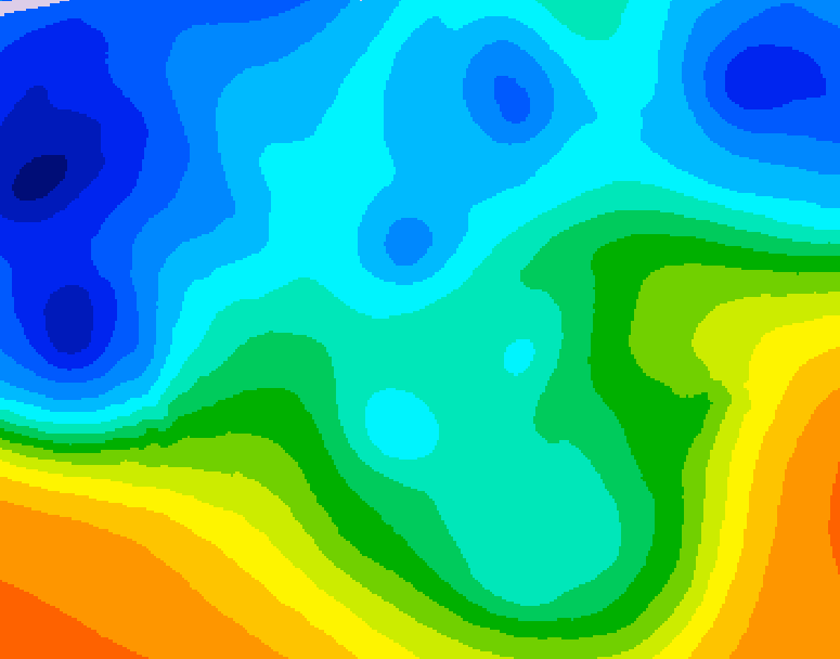 GDPS 500 millibar geopotential height 186 hour forecast chart for Canada based on 2025/10/24 0000Z data