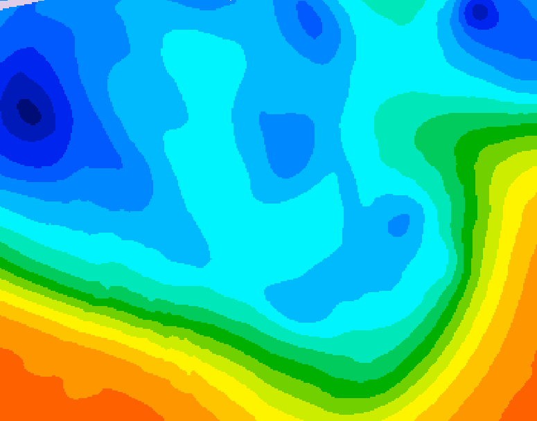GDPS 500 millibar geopotential height 210 hour forecast chart for Canada based on 2025/10/24 0000Z data