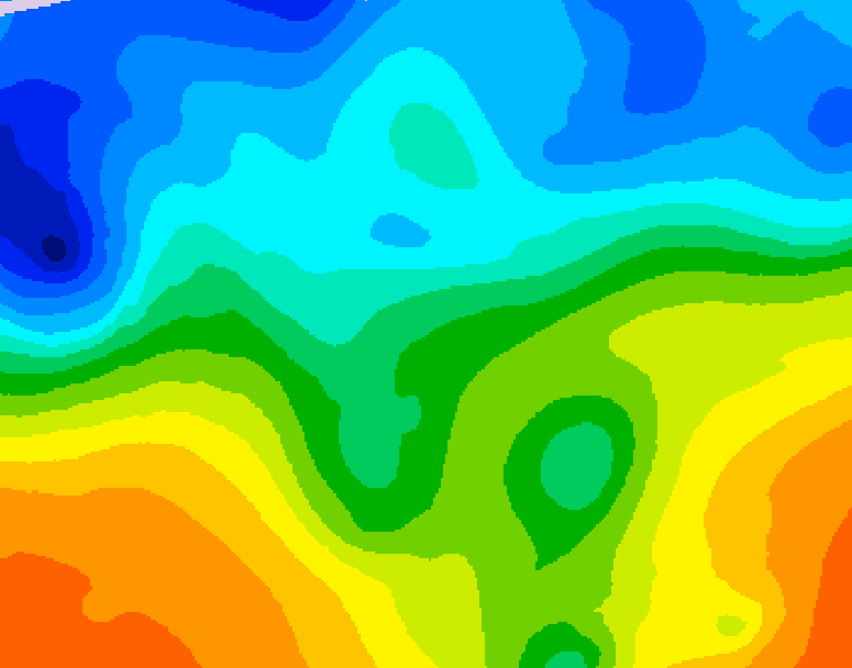 GDPS 500 millibar geopotential height 144 hour forecast chart for Canada based on 2025/10/24 1200Z data