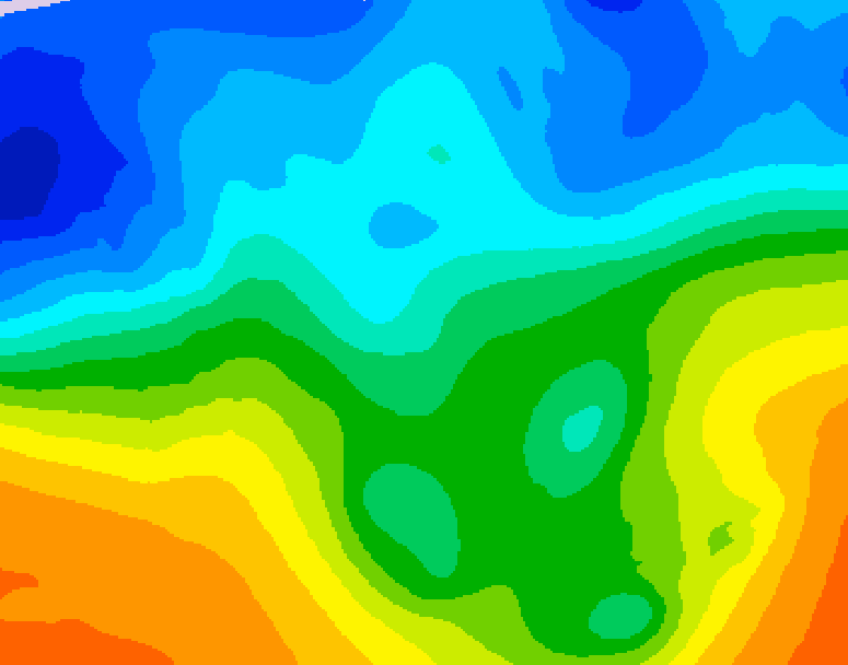 GDPS 500 millibar geopotential height 156 hour forecast chart for Canada based on 2025/10/24 1200Z data