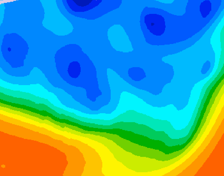GDPS 500 millibar geopotential height 204 hour forecast chart for Canada based on 2025/10/24 1200Z data