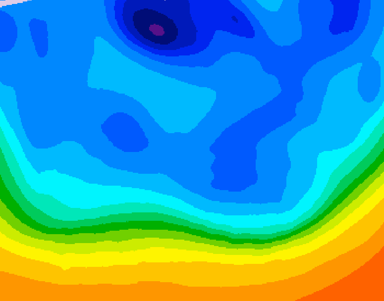 GDPS 500 millibar geopotential height 240 hour forecast chart for Canada based on 2025/10/24 1200Z data
