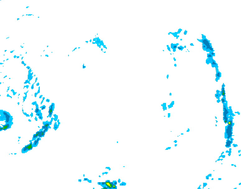 GDPS precipitation 024 hour forecast chart for Canada based on 2025/10/24 0000Z data