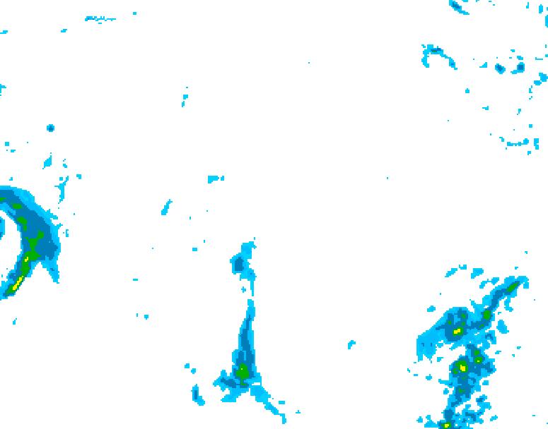 GDPS precipitation 108 hour forecast chart for Canada based on 2025/10/24 0000Z data