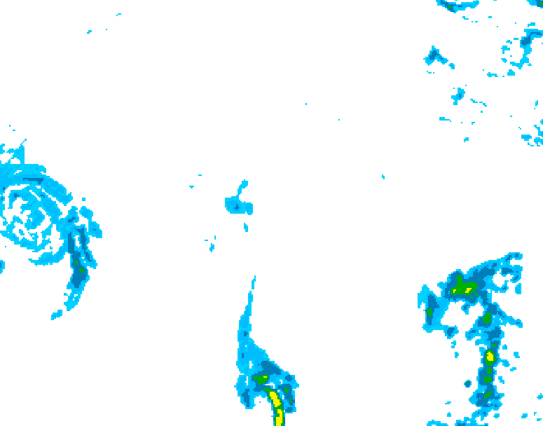 GDPS precipitation 120 hour forecast chart for Canada based on 2025/10/24 0000Z data