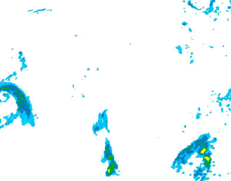 GDPS precipitation 096 hour forecast chart for Canada based on 2025/10/24 1200Z data