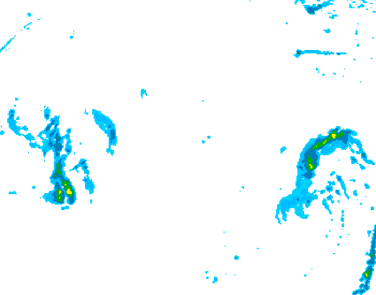 GDPS precipitation 180 hour forecast chart for Canada based on 2025/10/24 1200Z data